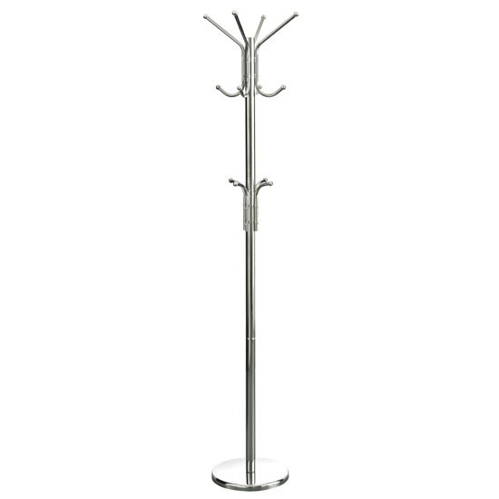 Silver 2Mtr Steel Coat Stand