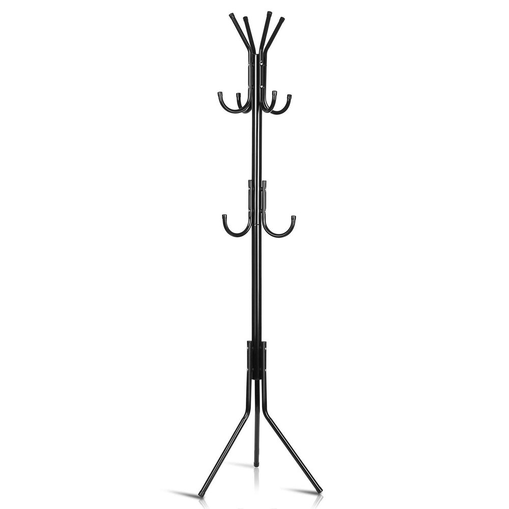 Black Stainless Steel Coat Rack