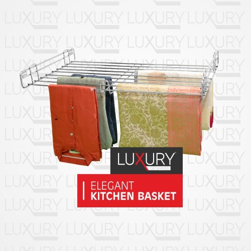 Luxury Designss Steel Finish SS Saree / Pant Holder