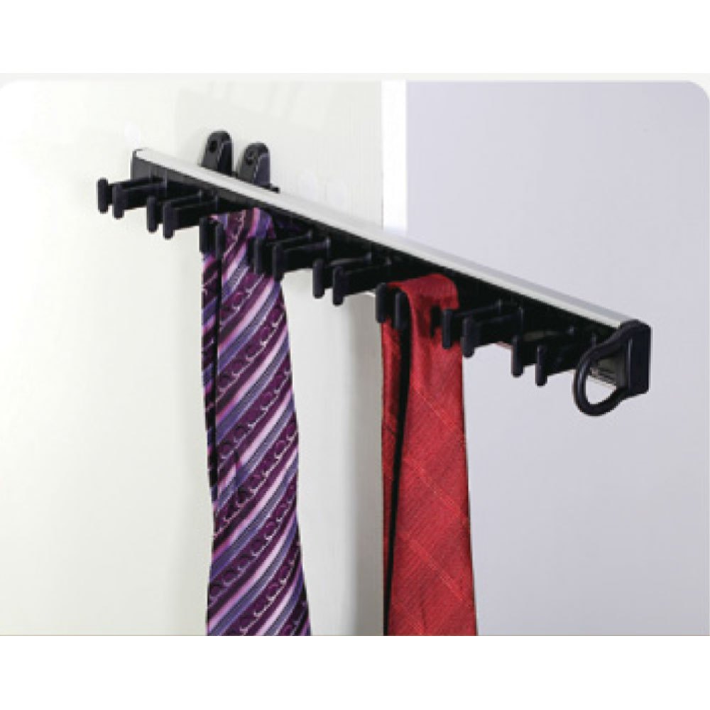 Excellenza Black Tie & Belt Rack, Size: 78x460x50 Mm