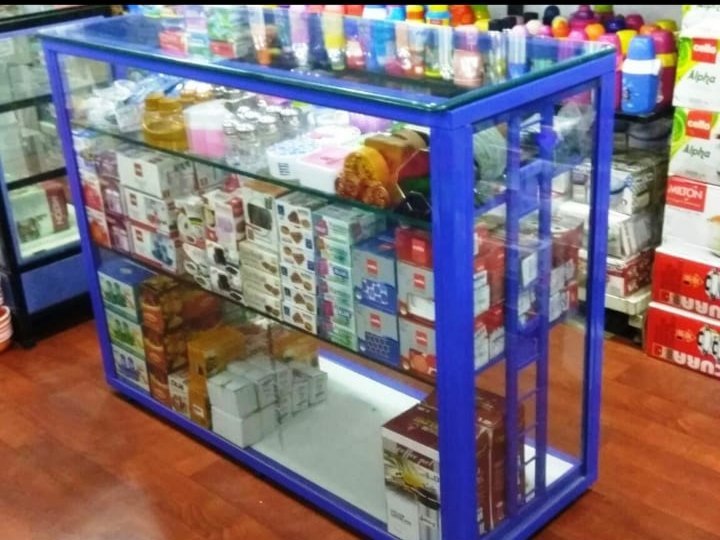 Rectangular Steel Shop Counter