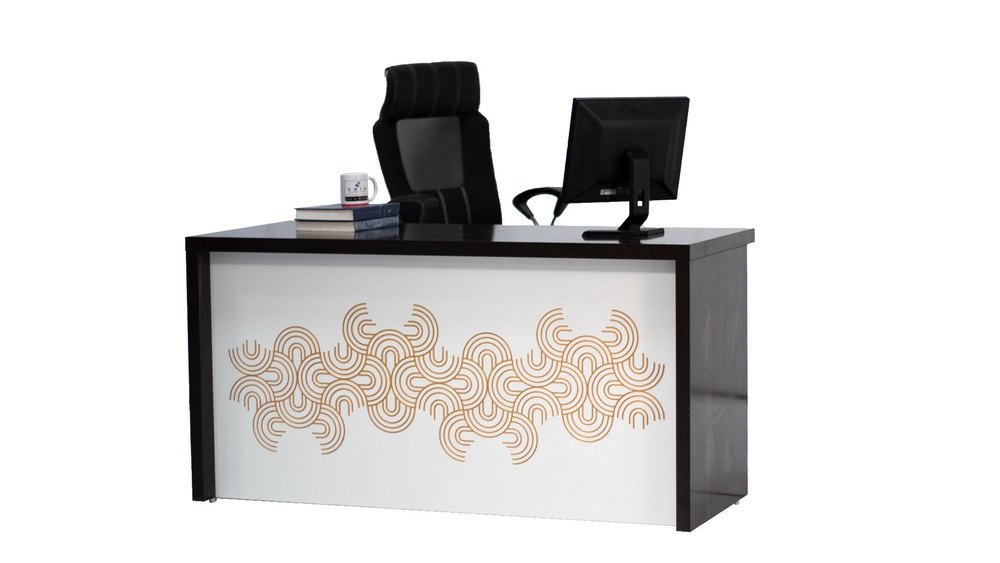 plb prelam Board wood base Wooden L Shaped Office Table, Size: 60x27x30