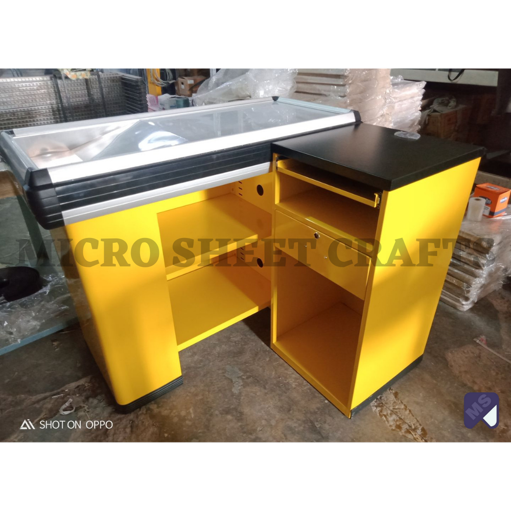 Rectangular Supermarket Cash Desk Counter