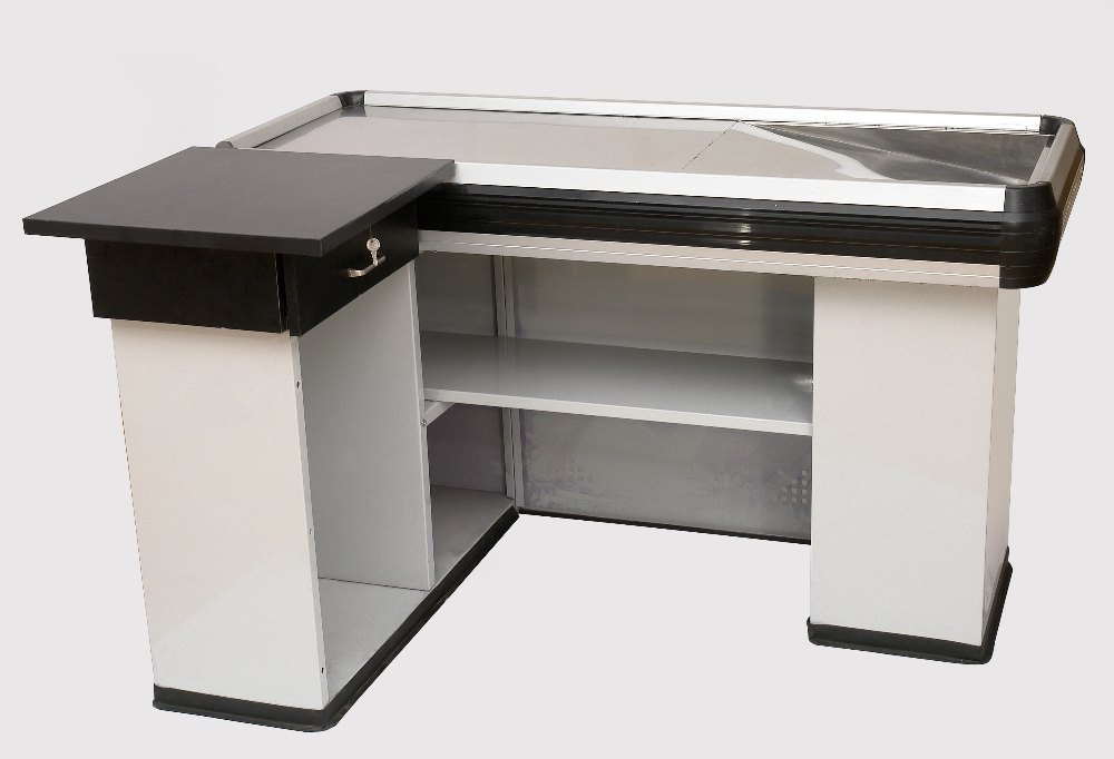 Stainless Steel Rectangular Ms Cash Counter, For Billing, Size: 5ft X 4ft