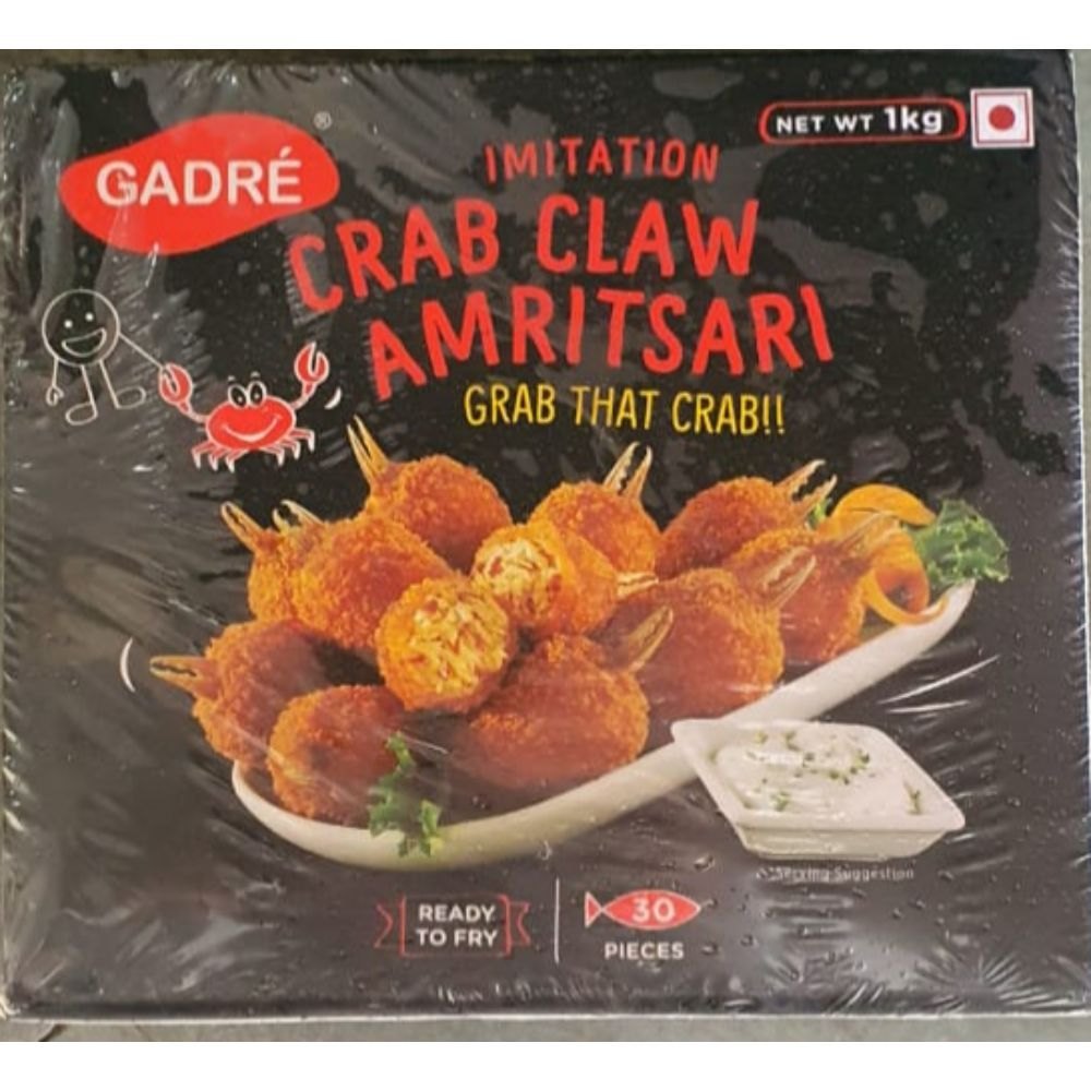 Gadre Frozen Crab Claw Amritsari, 1kg, Packaging Type: Packet