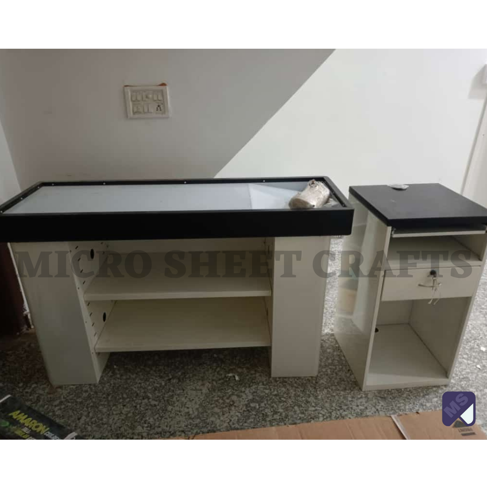 Rectangular Mild Steel Retail Checkout Counter