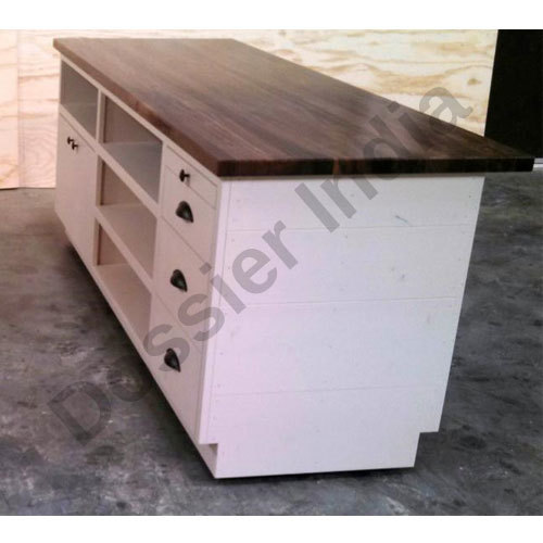 Wooden Checkout Counter, For Retail Store