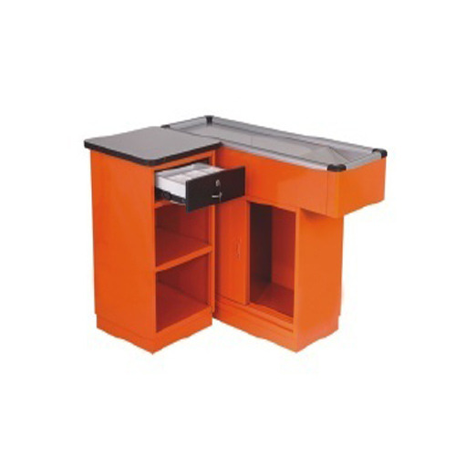 Mild Steel Checkout Counter Italian Model, For Supermarket