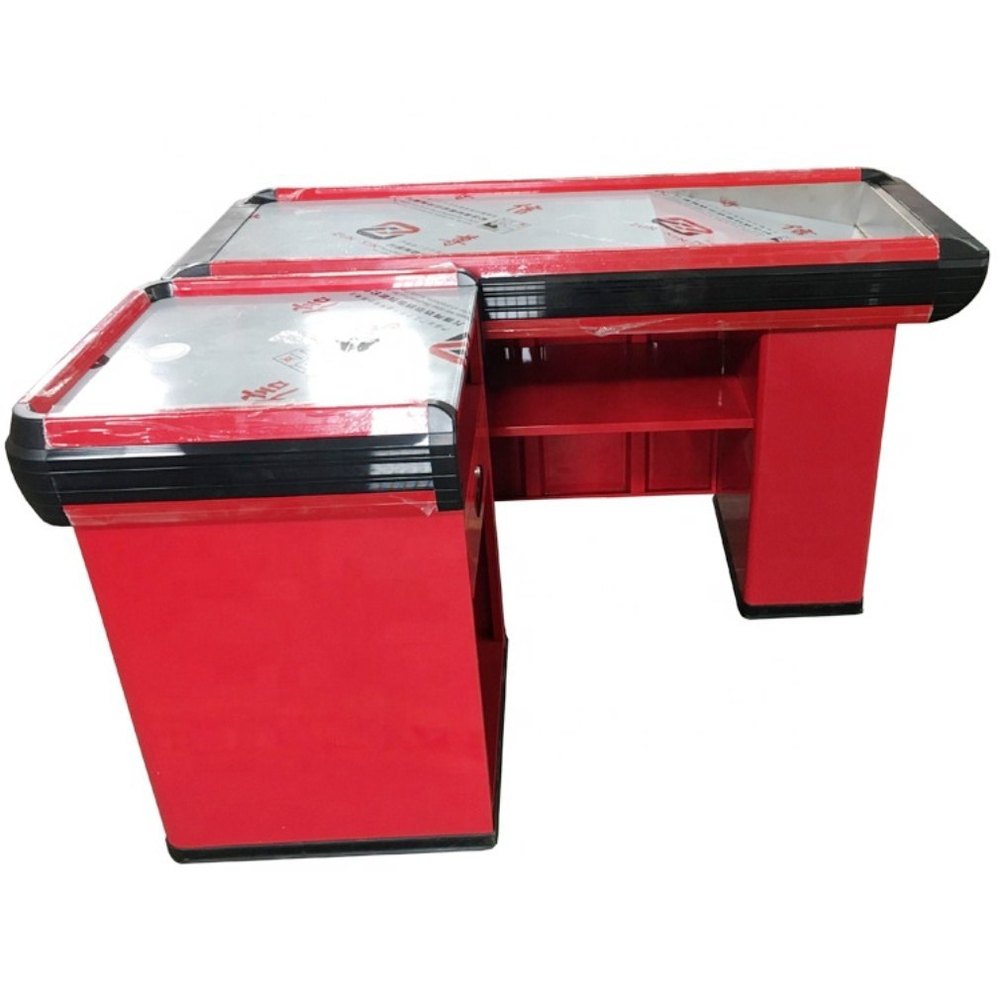 L Type Mild Steel Supermarket Checkout Counter, Weight Tolerance Capacity: 150 kg