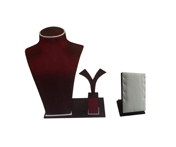 Brown / Black Necklace Bust Jewellery Display Stand, Size: 10