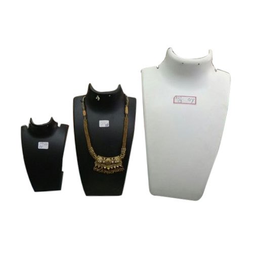 WHITE & BLACK Plastic Necklace Display Stand, Size: 6inch To 18inch