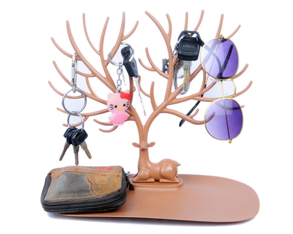 Deer Head Jewelry Holder, Outer Material: Plastic