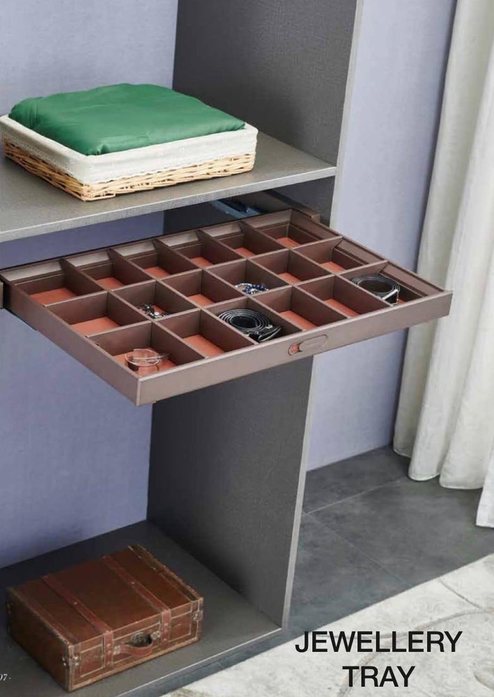 Wooden Leather Jewellery Tray, Outer Material: Velvet