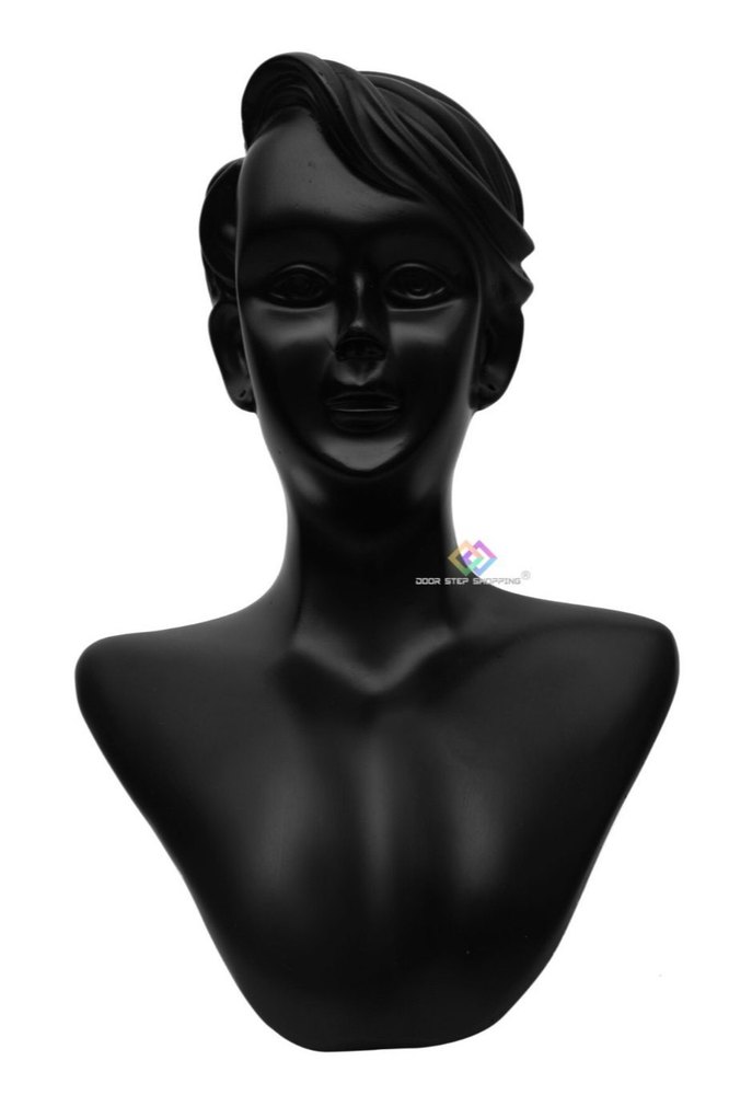 Black POP Necklace Display Mannequin, Size: 12 Inch