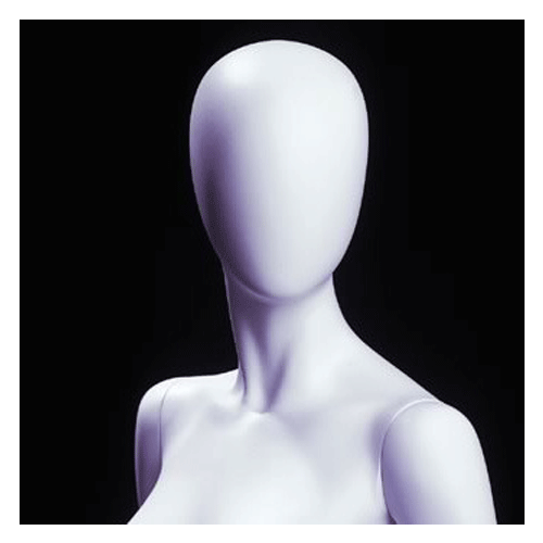 Female Fiberglass White Glossy Jewellery Mannequin Head, Size: 1-3 Feet