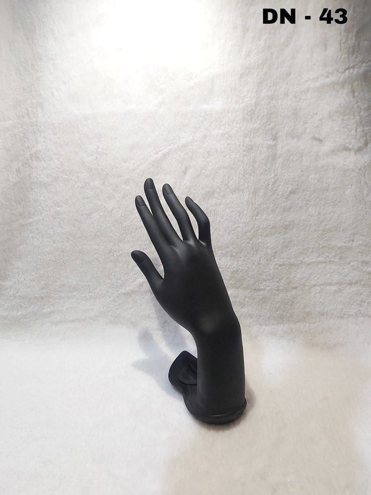 Mannequin Hand Glove Ring Bracelet Chain Jewelry Display Stand Holder Black