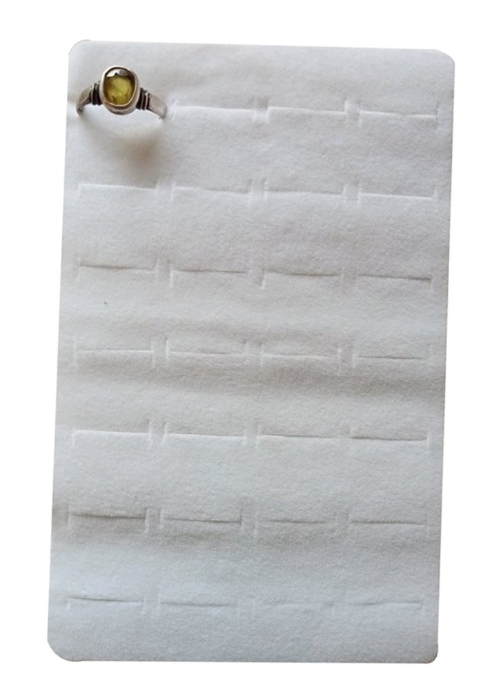 Plastic White Ring Display Card, Outer Material: ET Paper