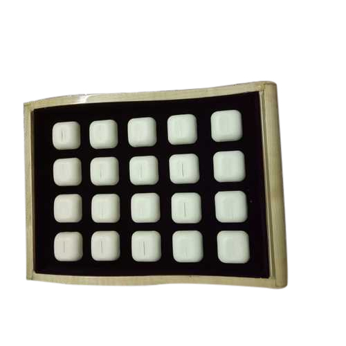 Wood Black Jewellery Ring Display Trays
