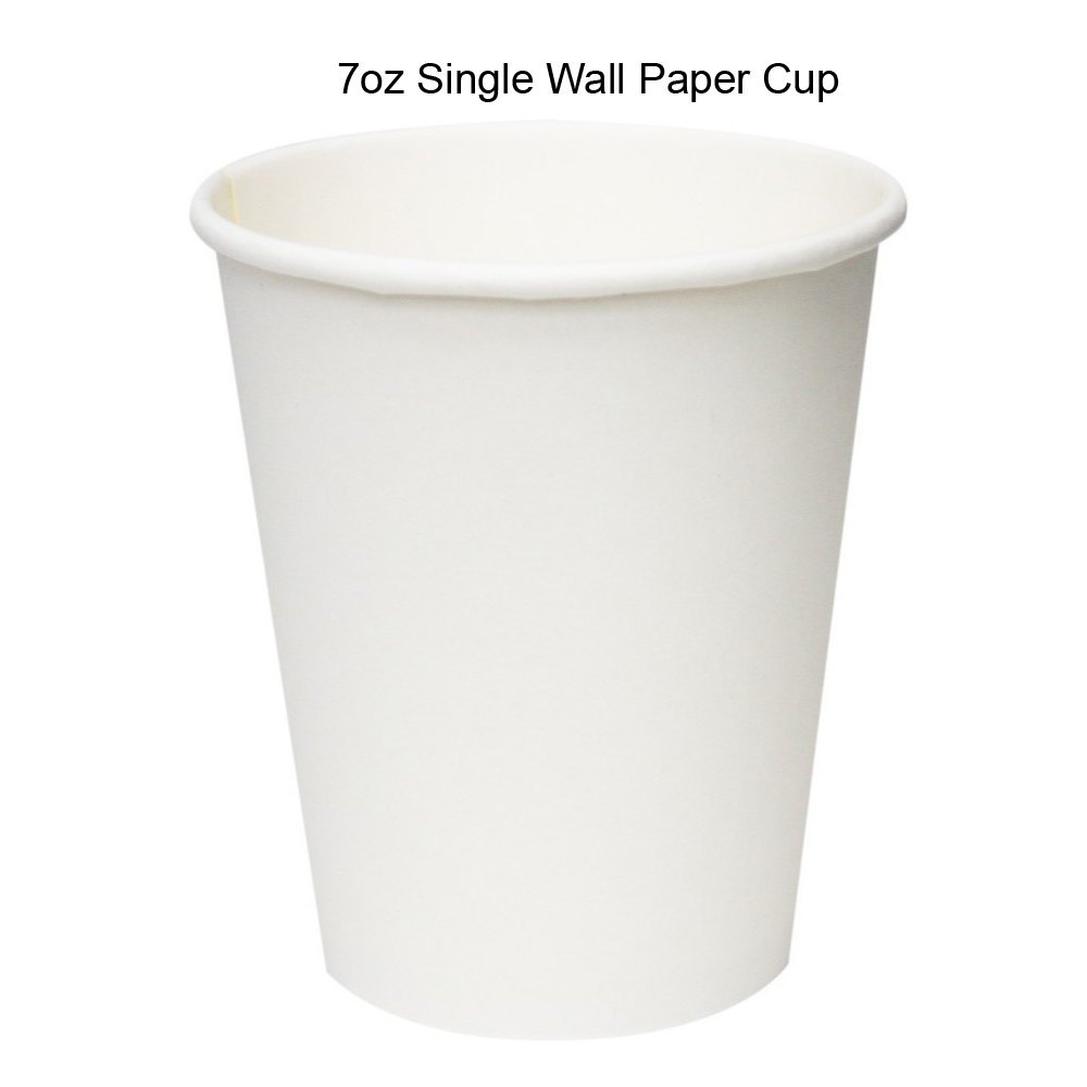 White 7oz Single Wall Paper Cup