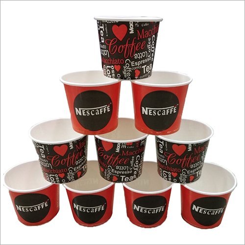 OEM White Disposable Paper Cup And Glass, Capacity: 50000