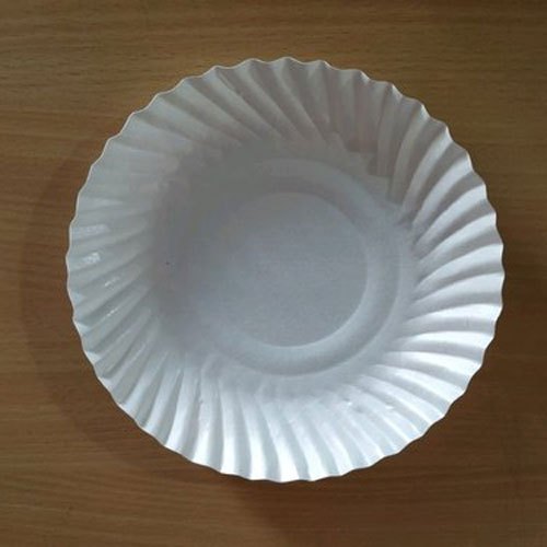 Plain White 8 Inch Paper Plate, for Party Supplies, Packaging Type: Packet