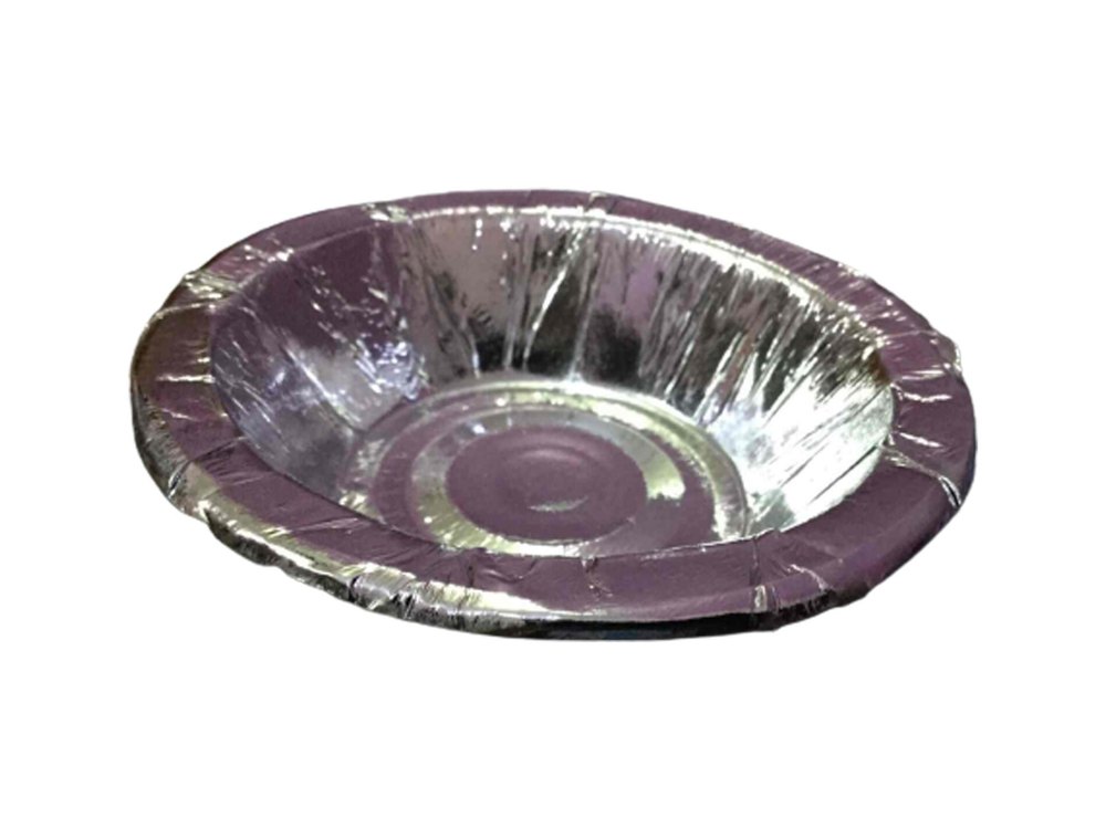 Silver Circular Dona Plate, Paper GSM: 80 Gsm, Size: 8 Inch