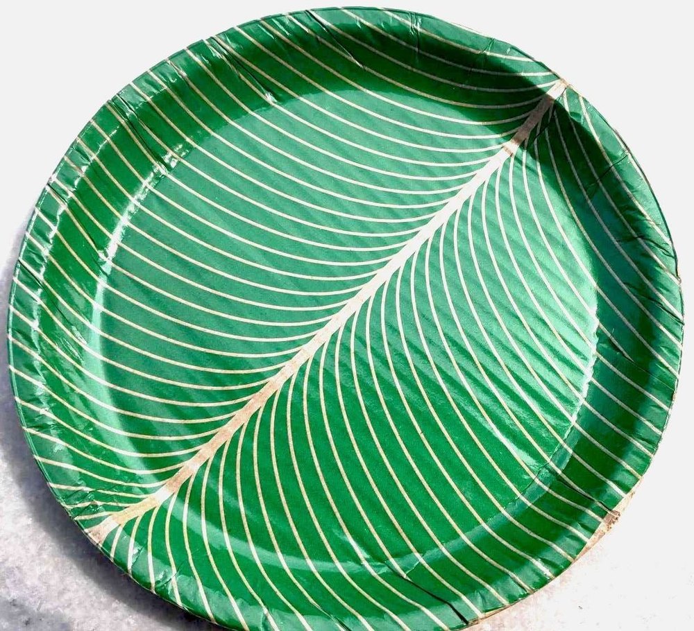 Leaf Design Disposable Paper Plate