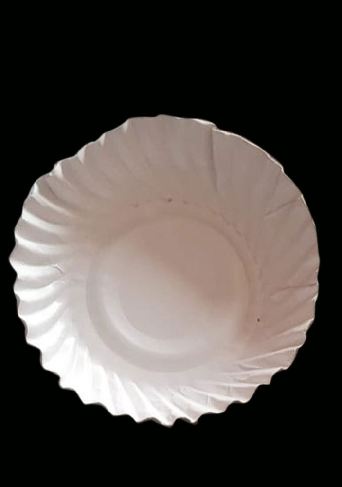 White Plain Disposable Paper Plate