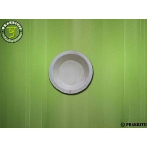 Grey Circular PRAKRITII Areca Leaf Plate, For Event and Party Supplies