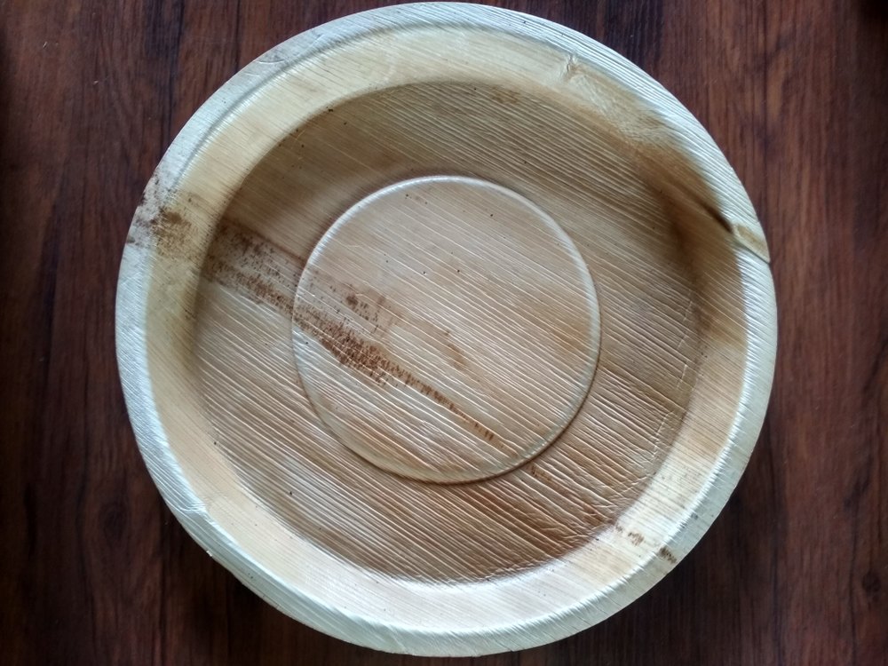 Areca Leaf Plate 10 Inch, Shape: Round