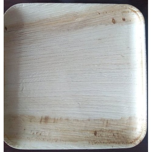 Square Areca Leaf Plate, For Utility Dishes, Size: 9 Inch X 9 Inch