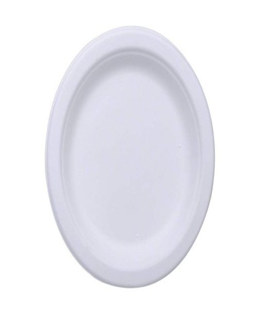 Empire Circular Sugarcane Bagasse Disposable Plates, Paper GSM: 100 Gsm