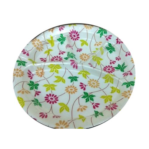 Round Printed Thermocol Plate, Size: 12 Inch