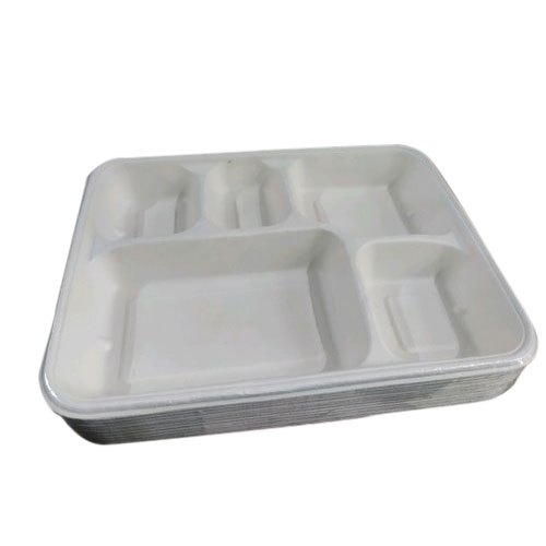 Rectangular Thermocol 5 CP Sugerpulp Plate