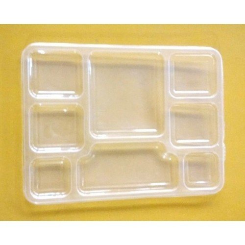 Avadh Plain Plastic Disposable Compartment Plate