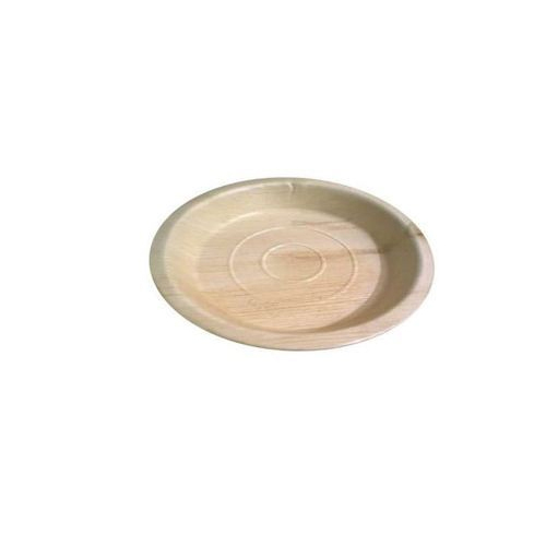 Eco Friendly Areca Leaf Plate, Shape: Round, Packaging Type: Packet