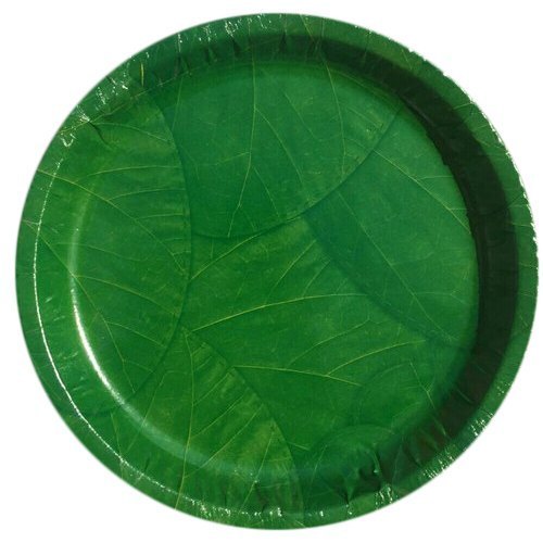 Fresh Box Green Banana Leaf Plate, Size: 12 Inch