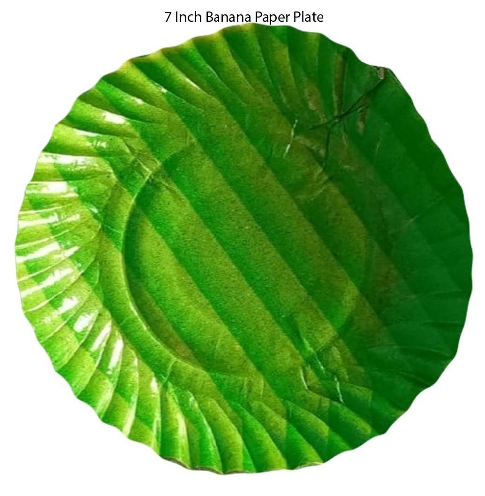 7 Inch Banana Paper Plate