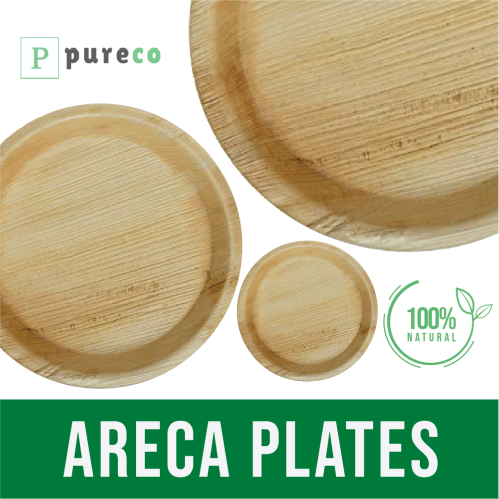 Round Areca Leaf Plate 10 Inches