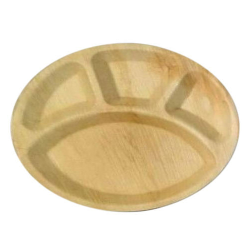 Partition Areca Leaf Plate, Packaging Type: Packet