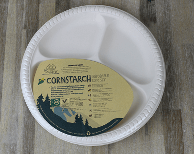 Biodegradable Cornstarch Crockery