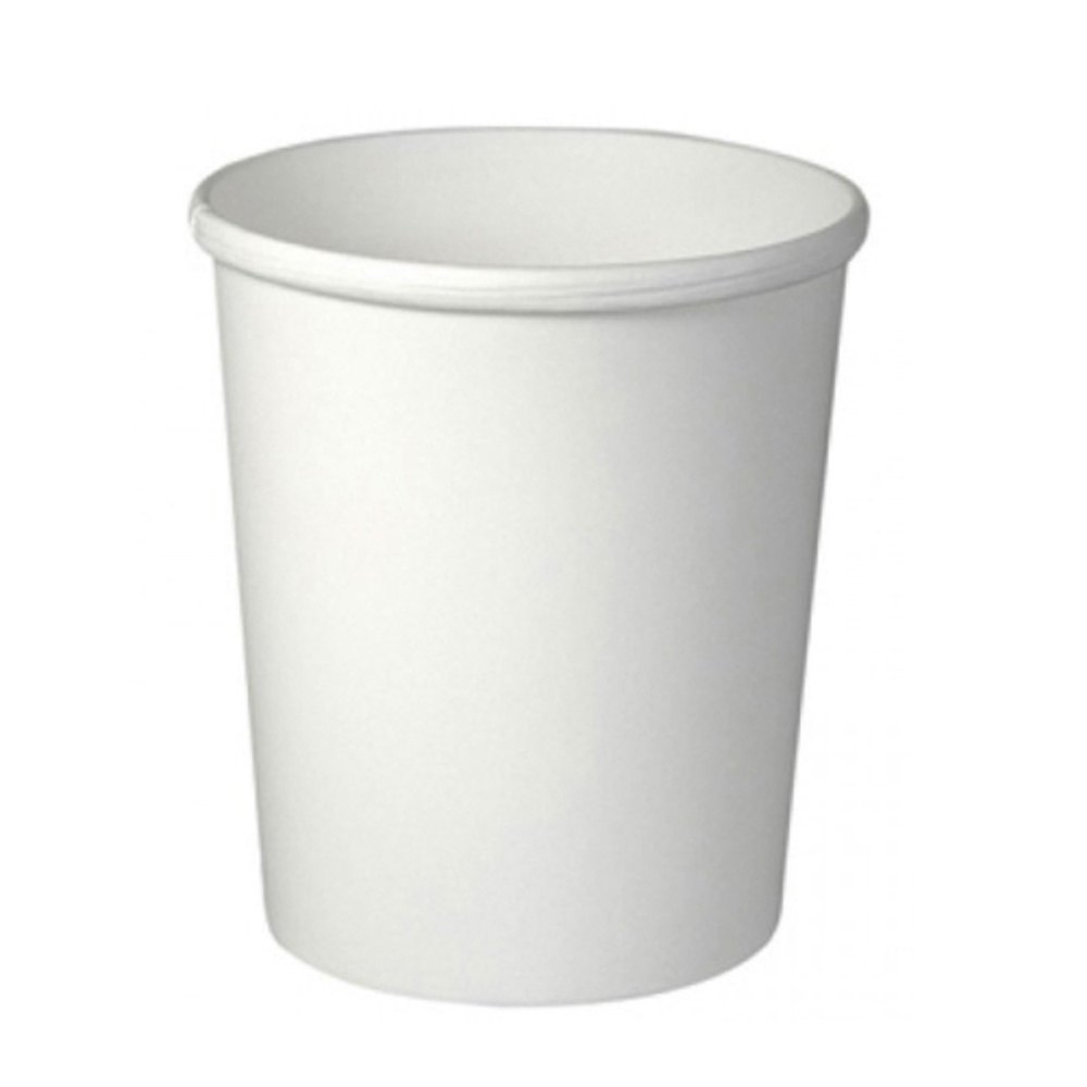White Paper Disposable Glass