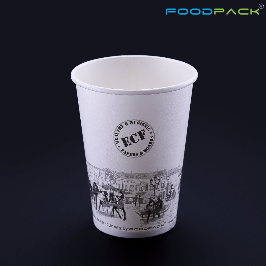 Foodpack Printed 250 ML Paper Glass, For Event and Party Supplies
