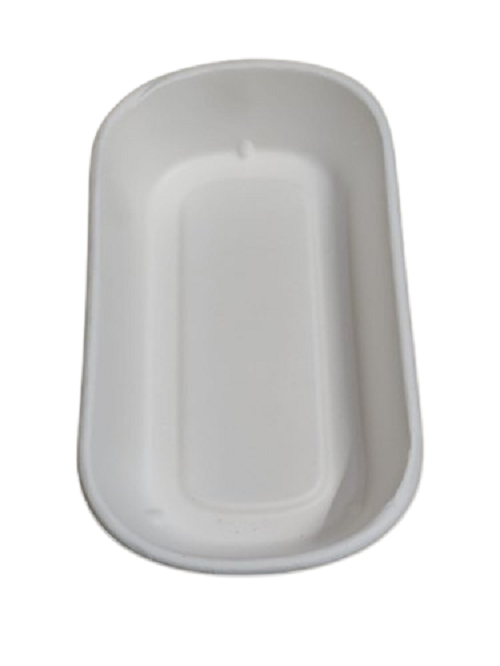 RBT White Sugarcane Bagasse 750ml Container, For Event and Party Supplies