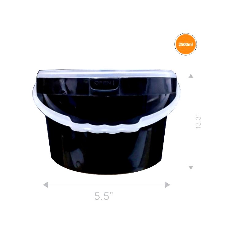 ATHENA Black 2500 Ml Food Container