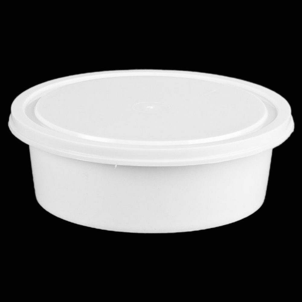 Bhakti White Plastic Food Container, Capacity: 300ml