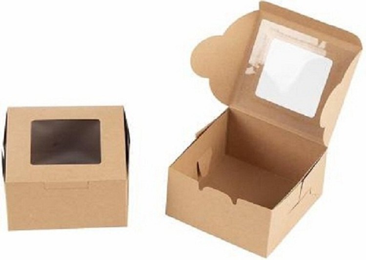 White Paper Pastry Box, For Single Use Disposable Items, Size: Difference
