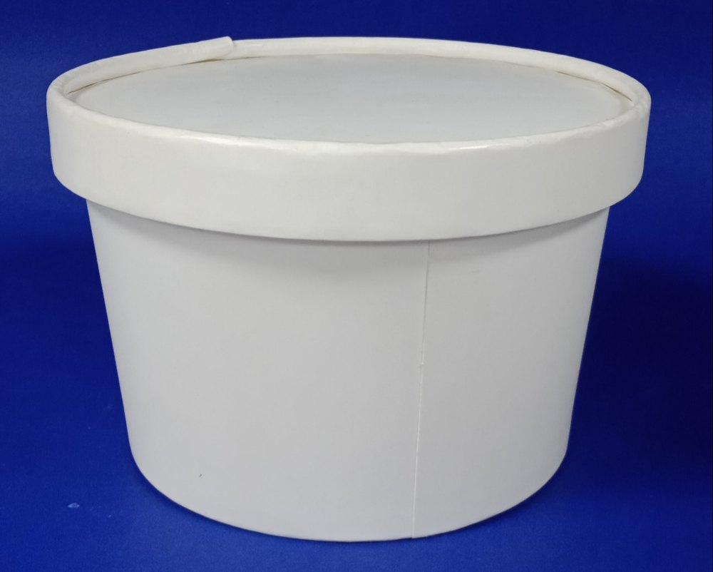 Sugarcane White Biodegradable-Container-600 M.L, For restaurants
