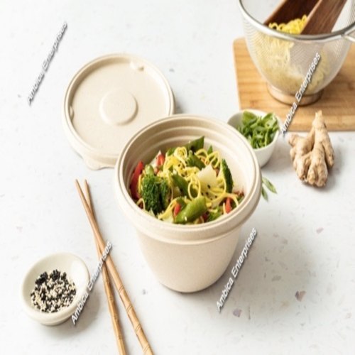 Bamboo Brown Biodegradable Food Container, For Deliveries