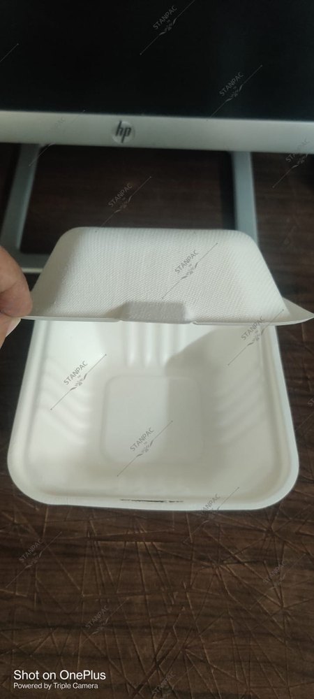 Paper Clamshell Burger Box, For Food Packaging
